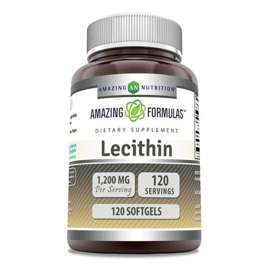 Amazing Nutrition Lecithin 1200 mg Softgels, 120 Count