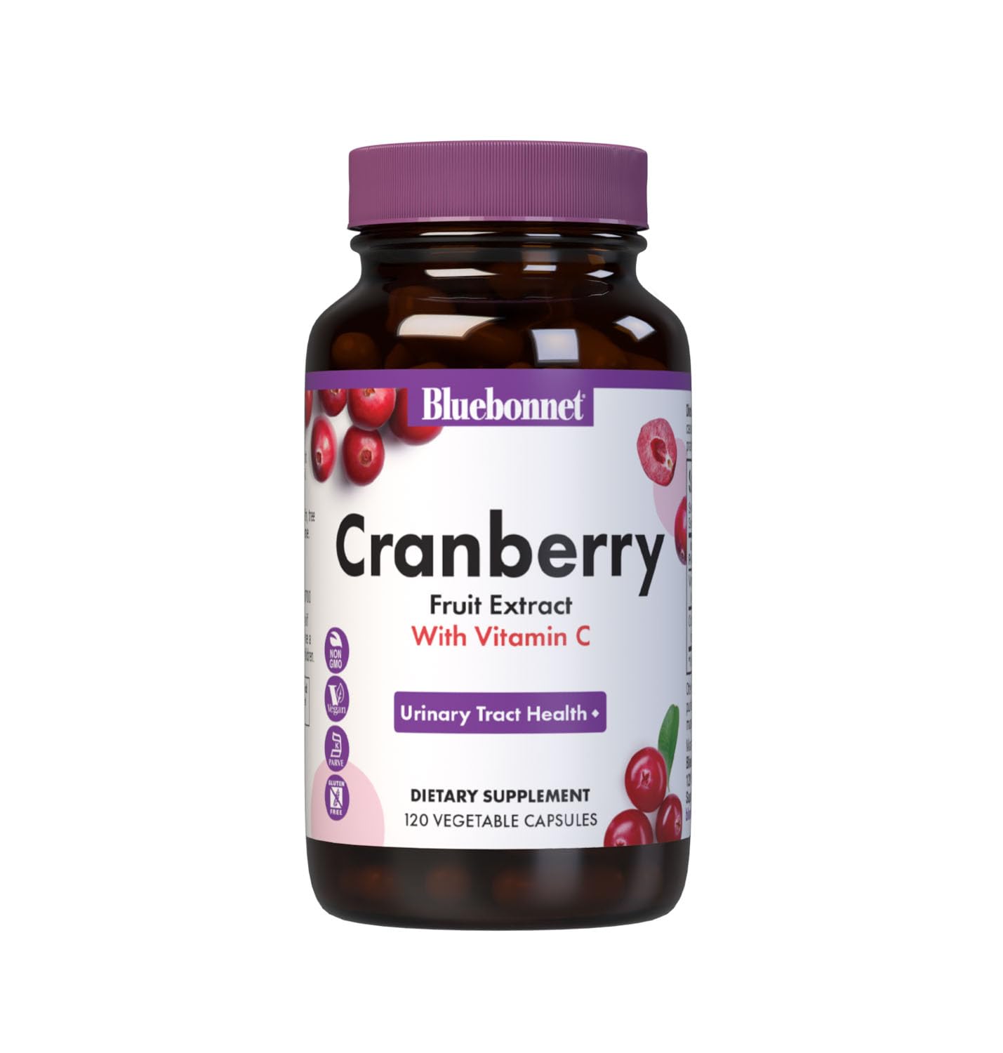 BlueBonnet Cranberry Fruit Extract Urinary Tract Support 120 Capsules
