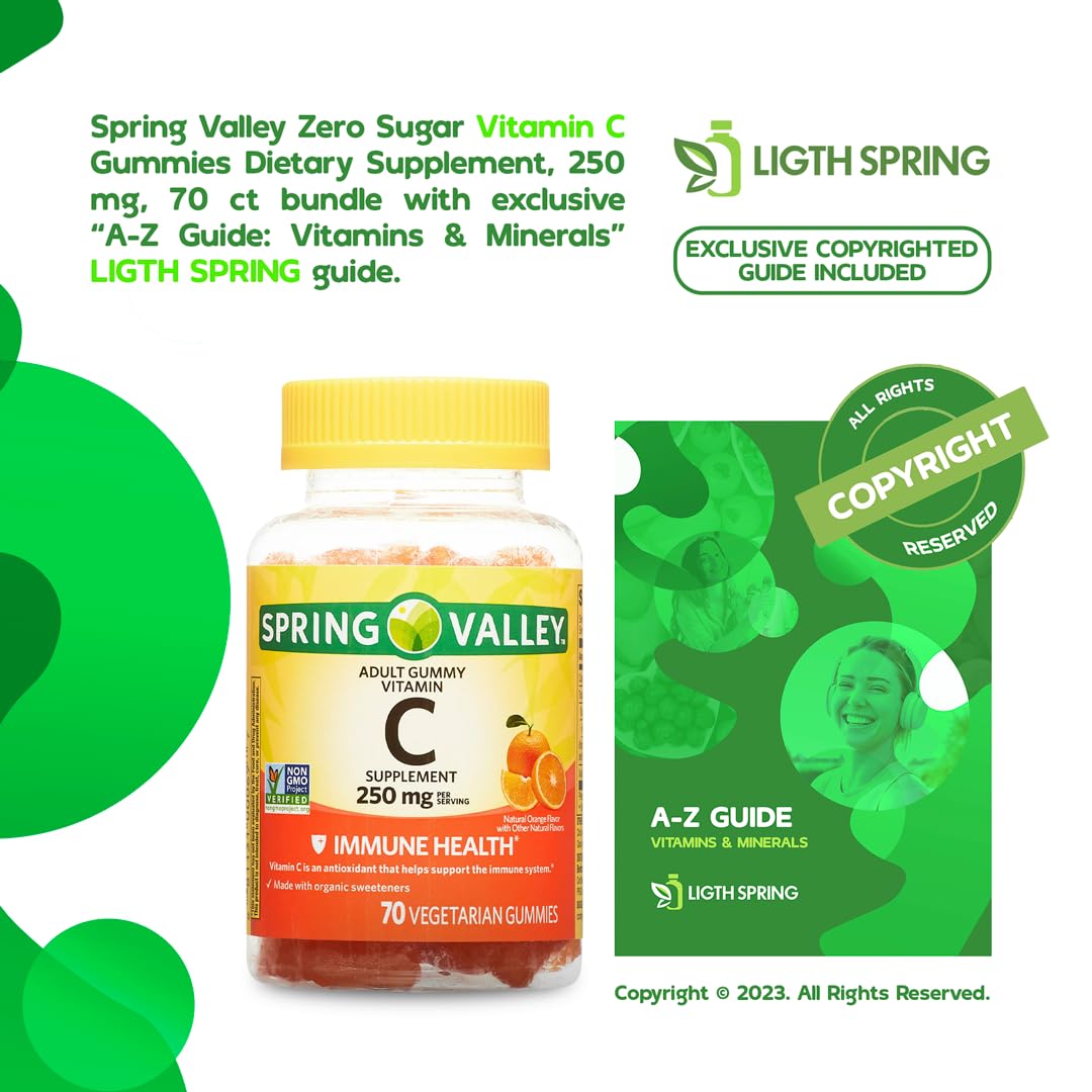LightSpring Vegetarian Vitamin C Gummies 70 Count