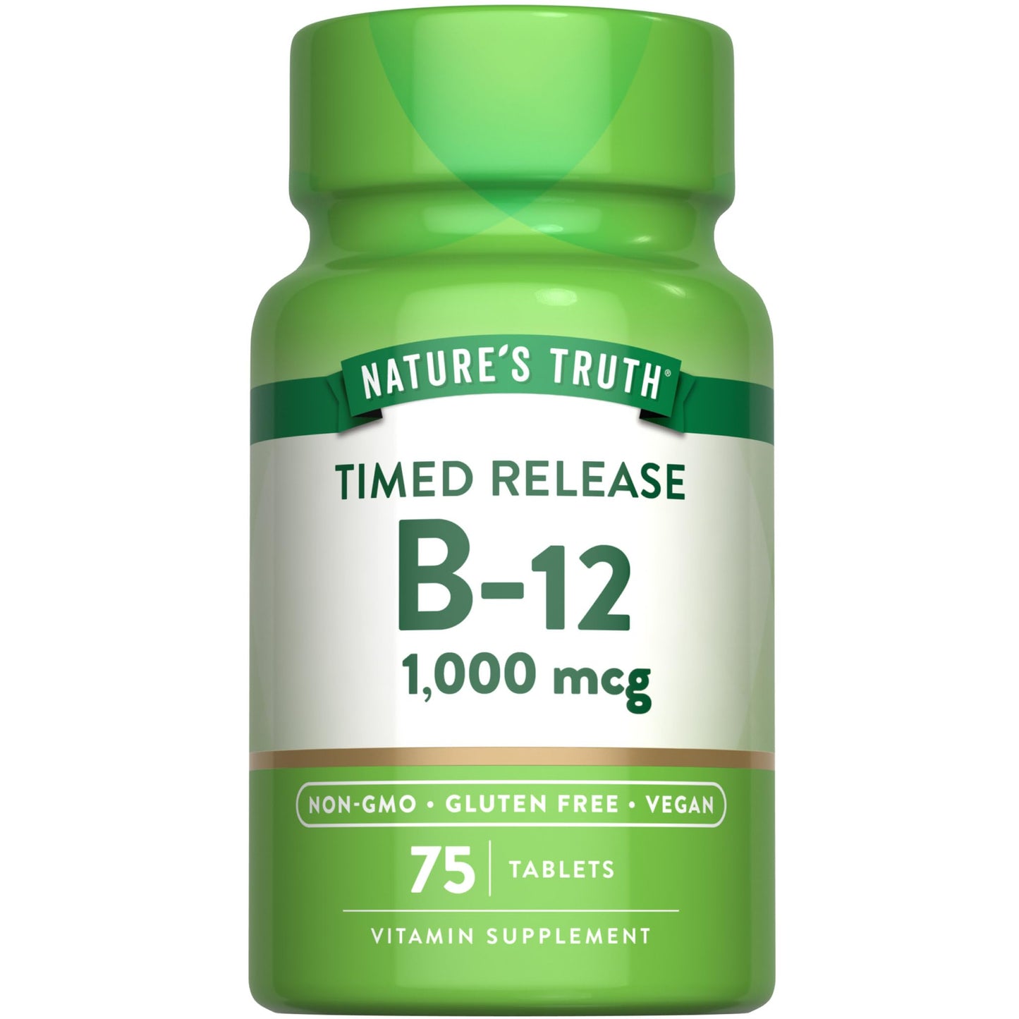 Nature's Truth Vitamin B12 1000 mcg Timed Release Tablet 75 Count