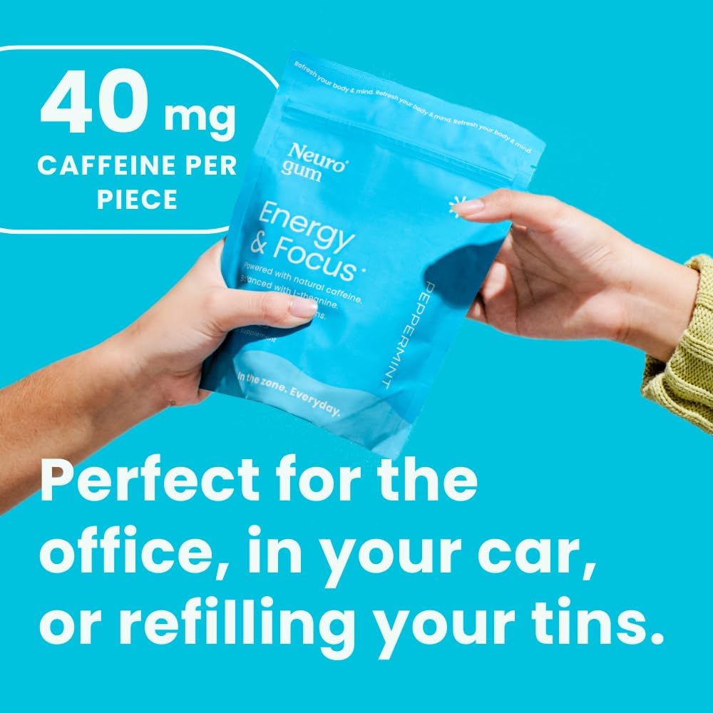 NeuroGum Energy Caffeine Gum Chewable 180 Pieces