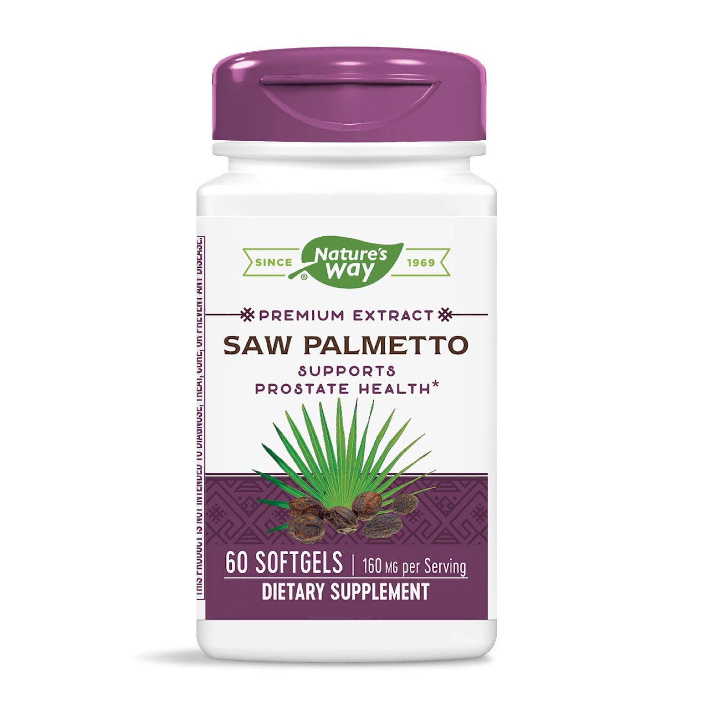 Nature's Way Saw Palmetto Extract Softgels, 60 Softgels, 3 Pack