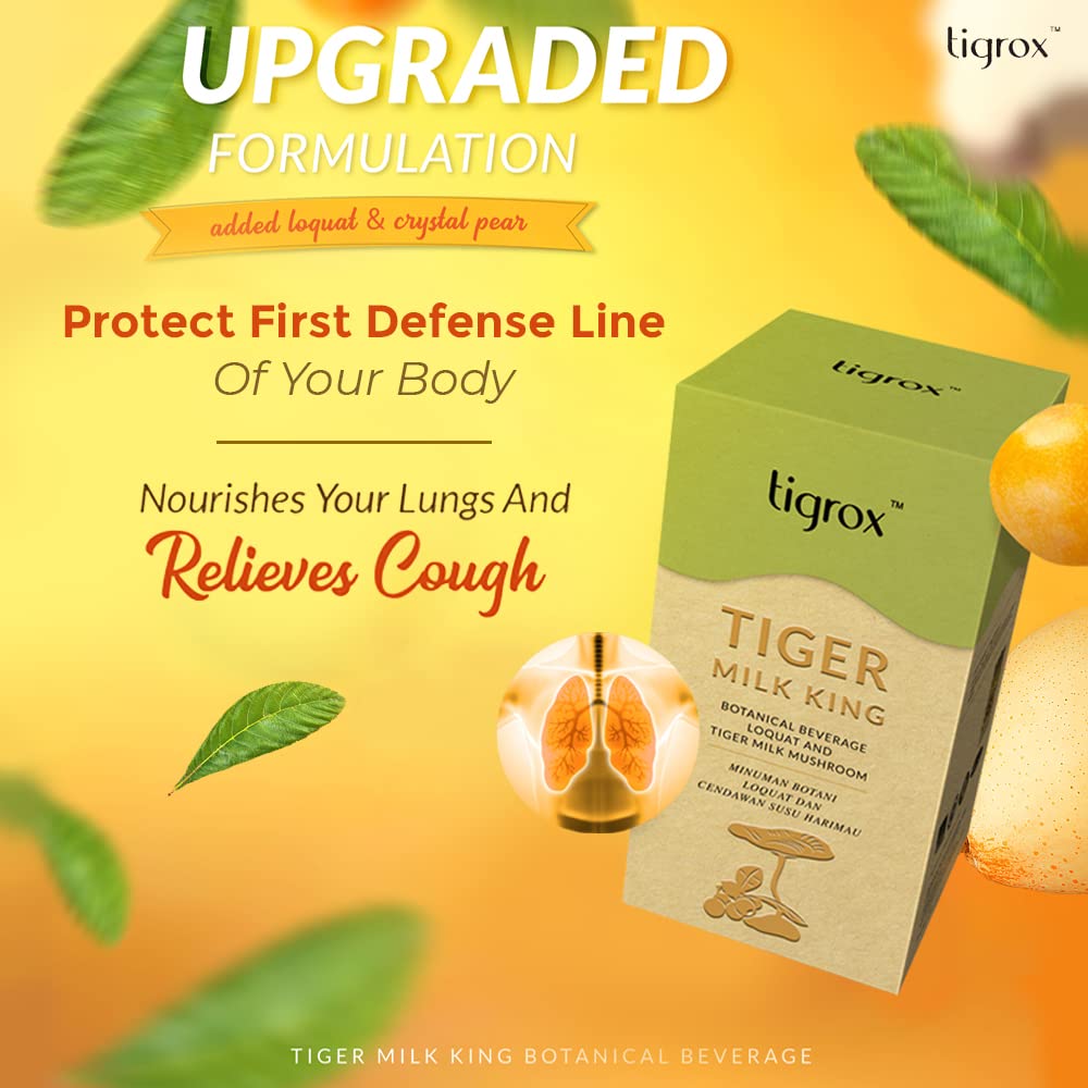 WELLOUS Tigrox Tiger Milk King Loquat Botanical Beverage for Digestive Balance, Immune Chewable, 1