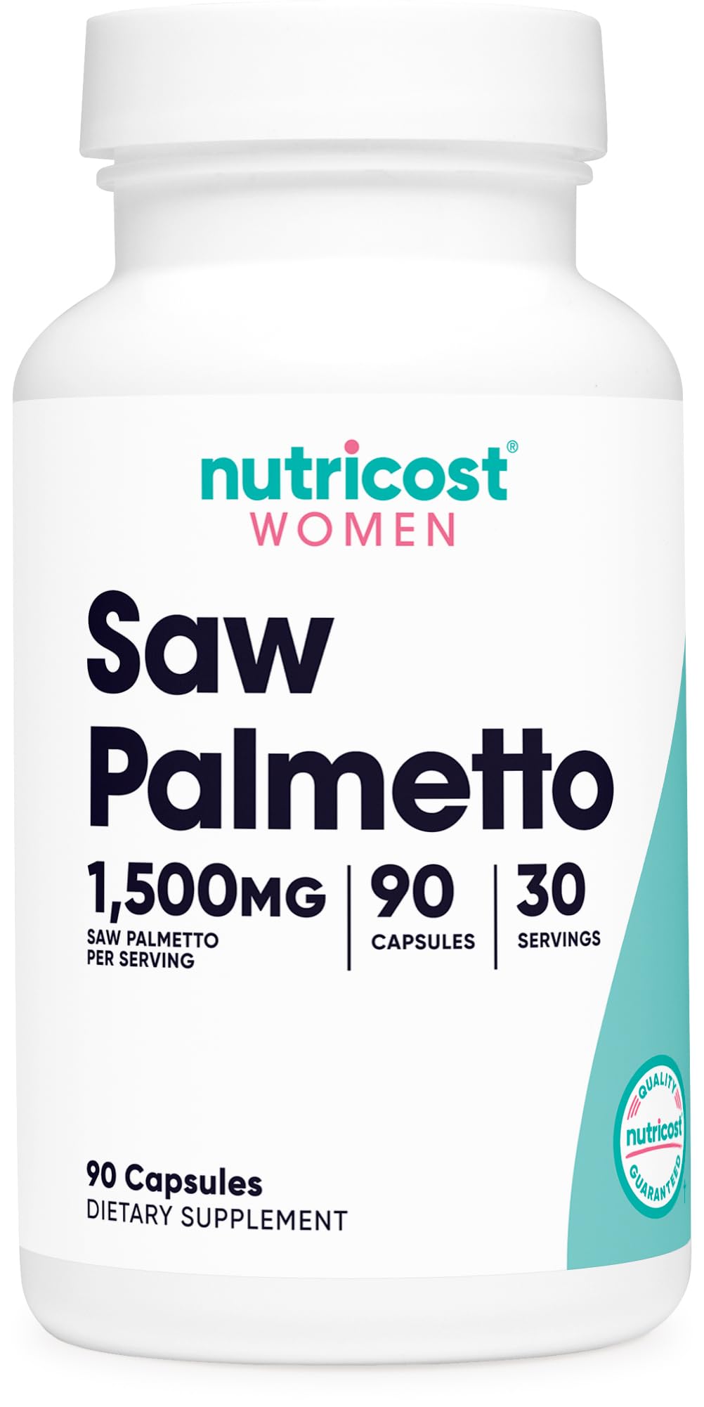 Nutricost Saw Palmetto for Women 1500mg Capsules 90 Count