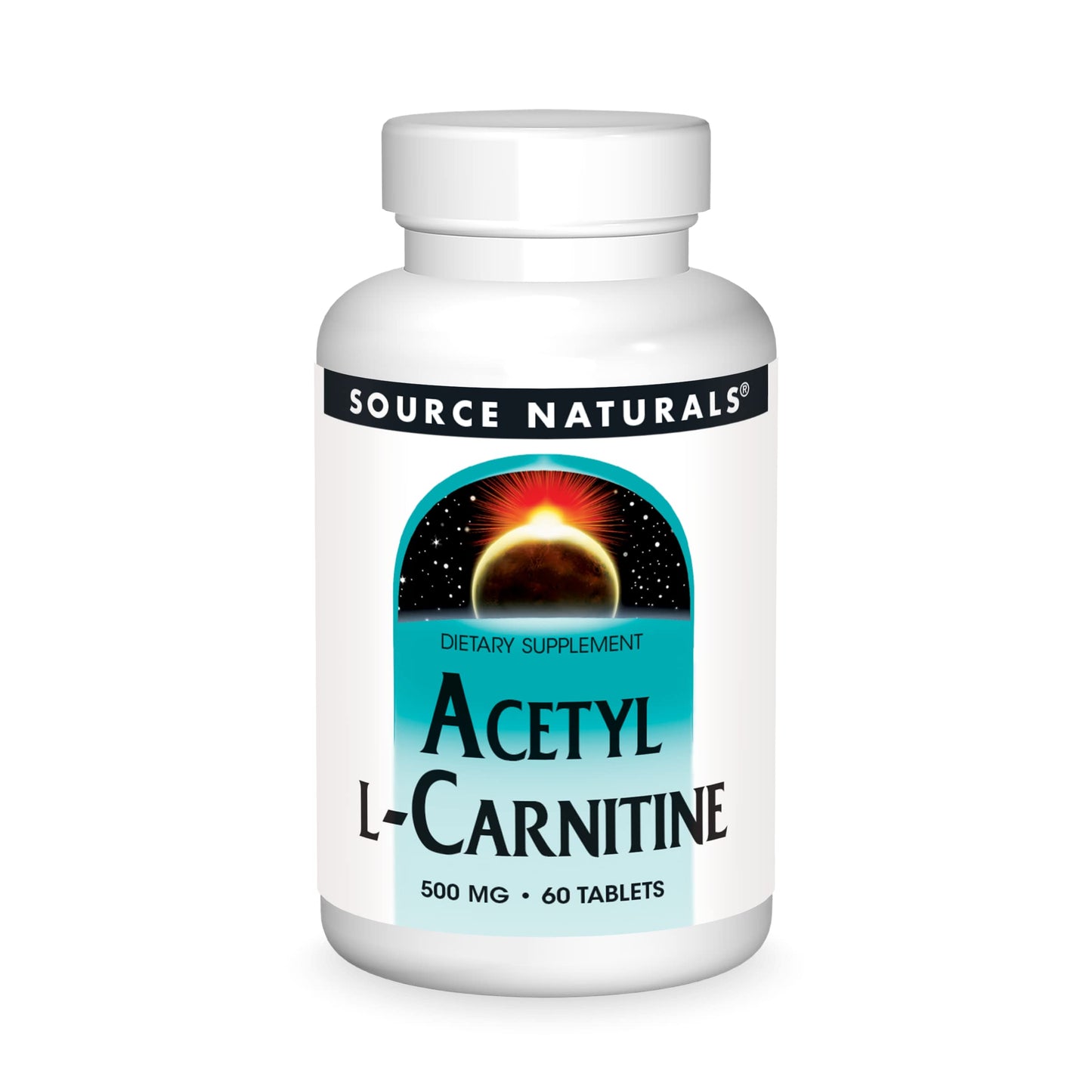 Source Naturals Acetyl L-Carnitine 500mg Tablets 60 Count