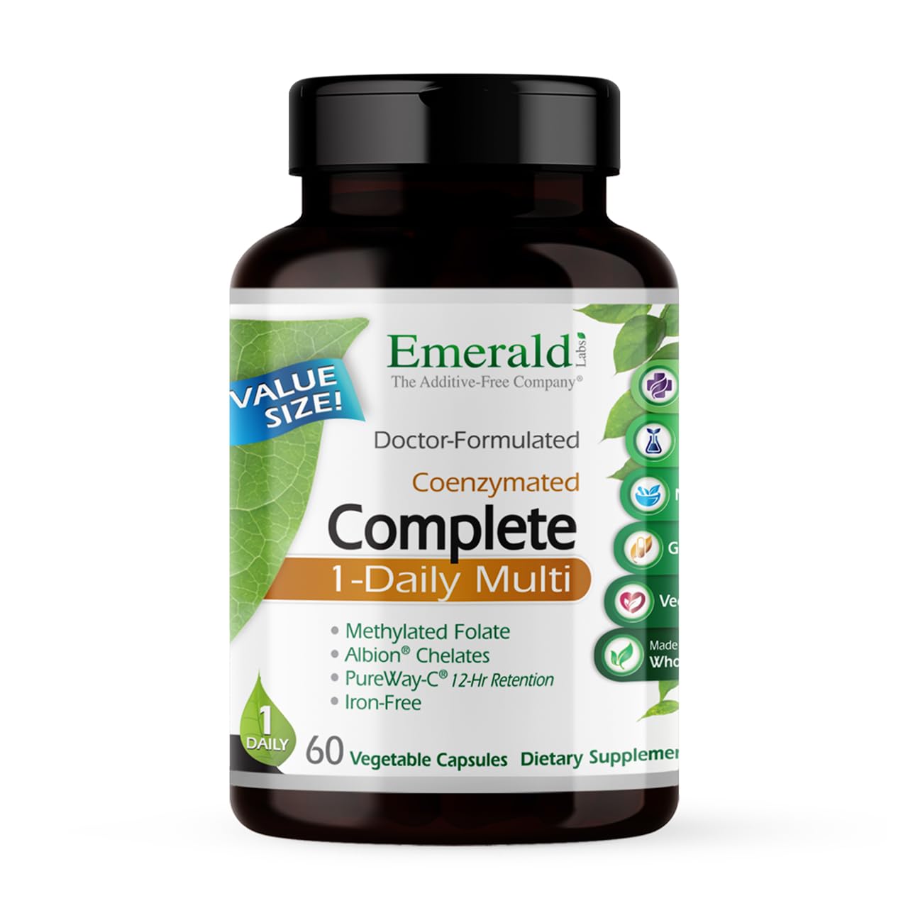Emerald Labs Complete 1-Daily Multi, 60 Capsules