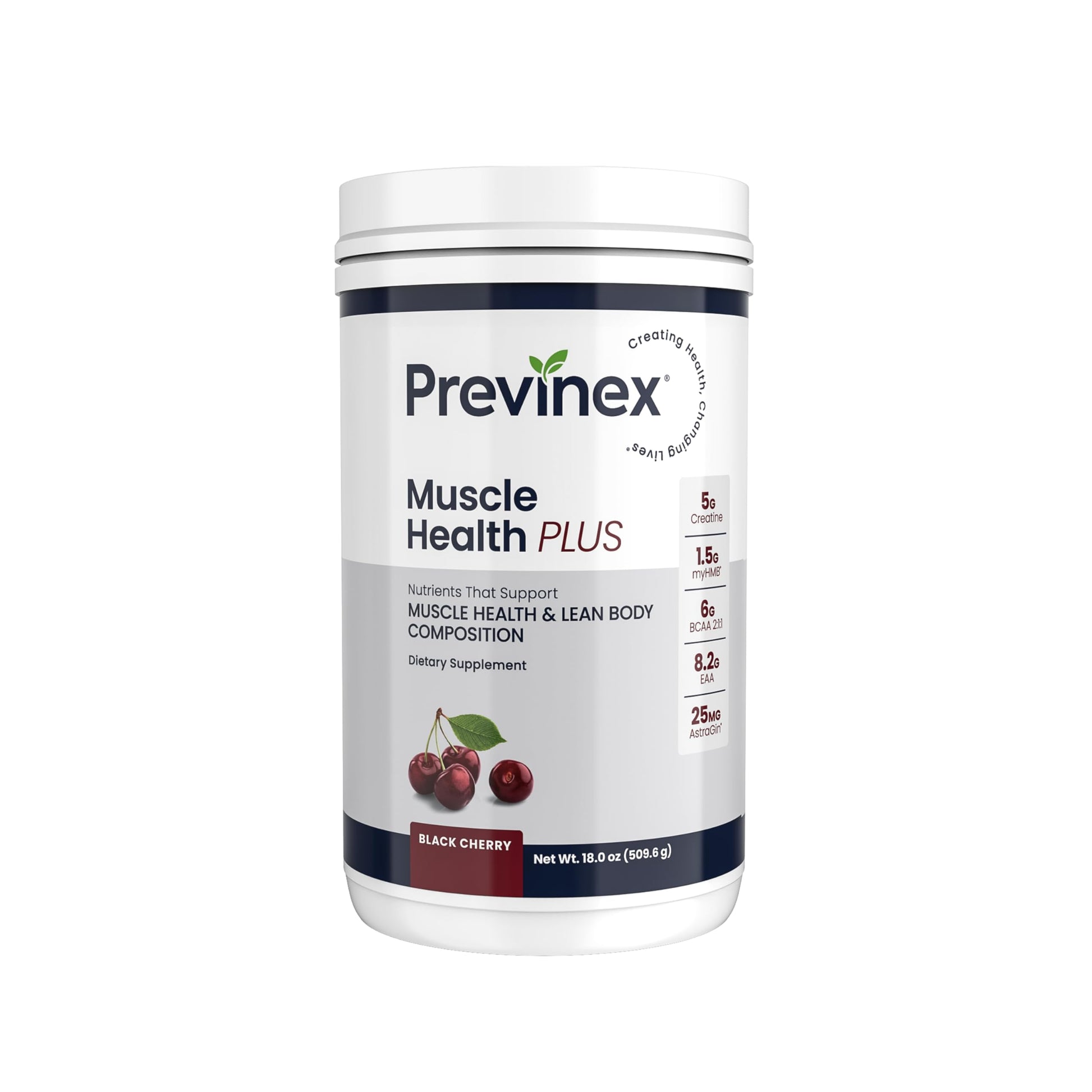 Previnex Muscle Health Plus All-in-One Creatine Monohydrate & Amino Acids Powder with myHMB & AstraGin – BCAA 2:1:1 and Essential Amino Acids Supplement for Strength, Recovery & Lean Muscle, Cherry 18