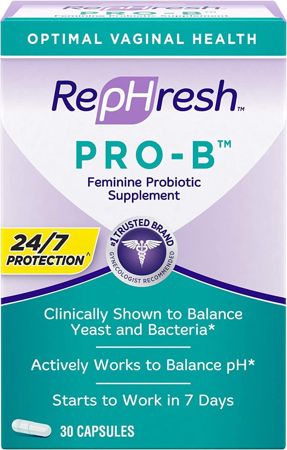 Rephresh Pro-B Probiotic Feminine Supplement 90 Capsules