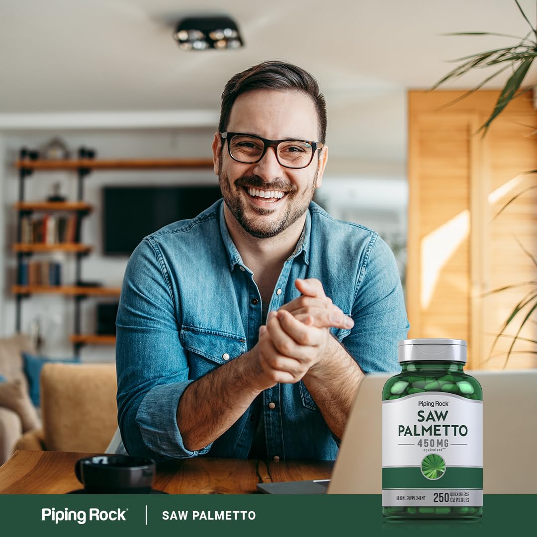 Piping Rock Saw Palmetto 450mg Capsule 250 Count