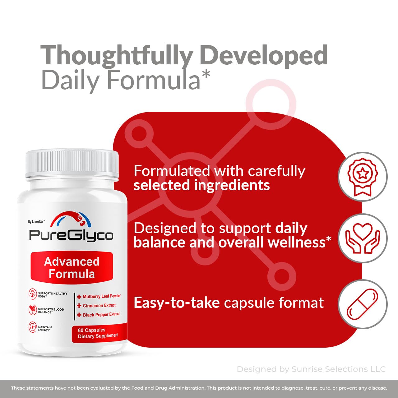 LIVORKA Pure Glyco Capsules 300 Capsules