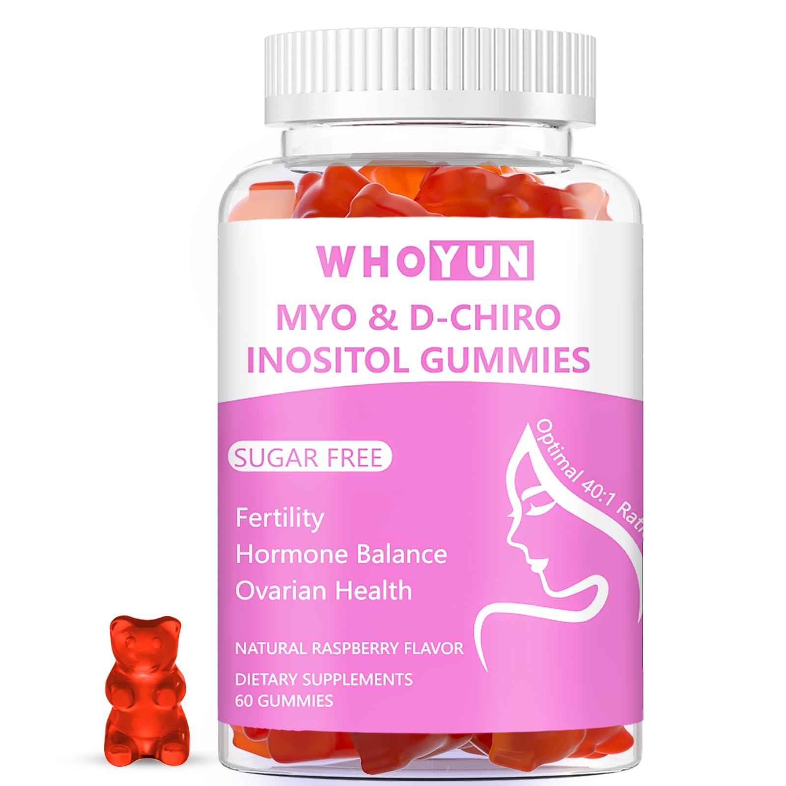 Whoyun Inositol Gummies 60 Count