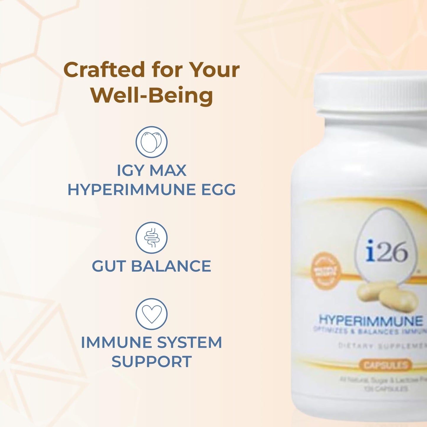 Youngevity i26 Hyperimmune Egg Capsules, 135 Capsules