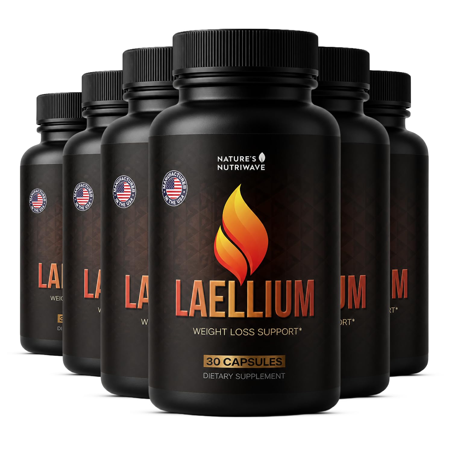 Nature’s NutriWave Laellium Daily Botanical Supplement with Organic Ginger Root, Ceylon Cinnamon, Apple Cider Vinegar & Fiber Blend, 120 Capsules