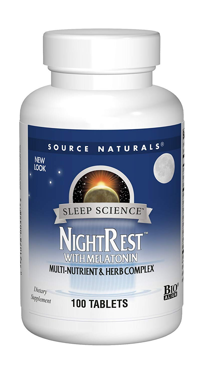 Source Naturals Night Rest with Melatonin Tablet 100 Tablets