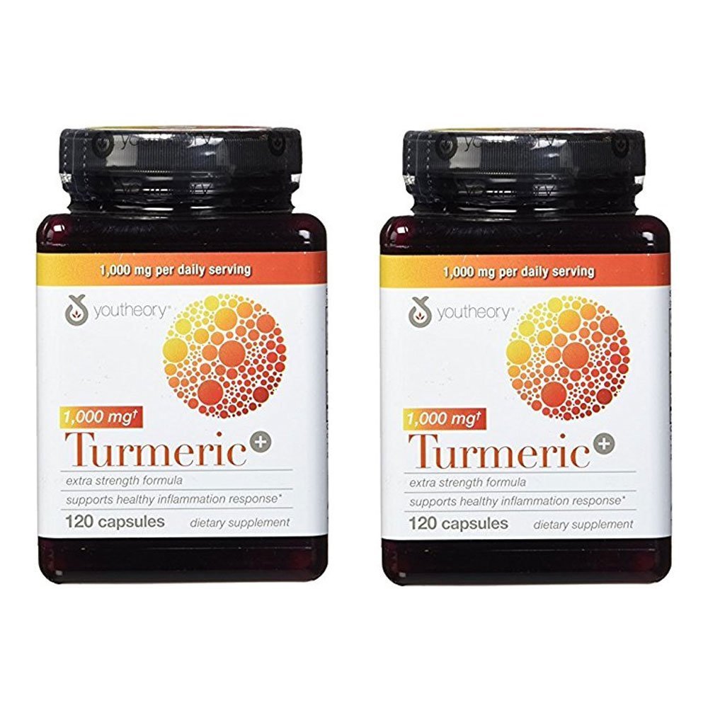 Youtheory Turmeric Extra Strength Formula Capsules 1000 mg Daily, 240 Capsules