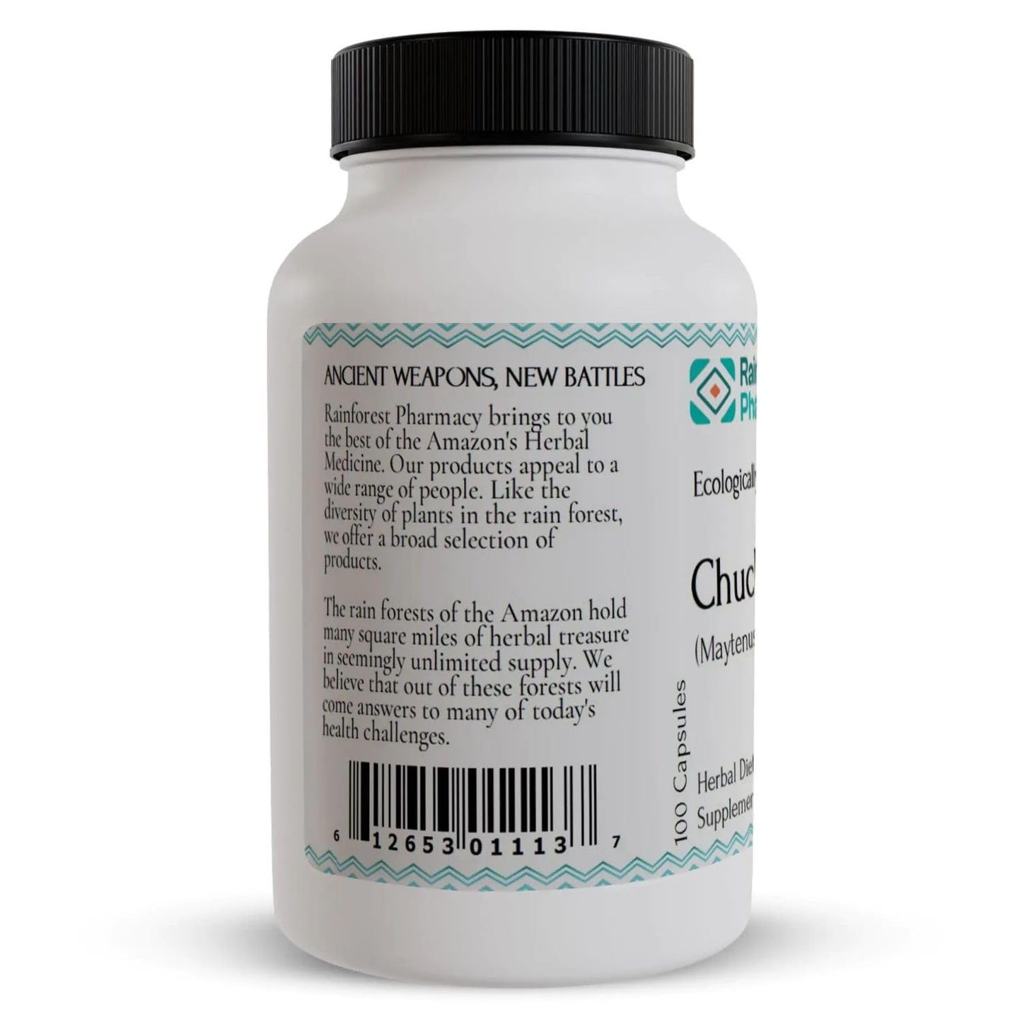 Rainforest Pharmacy Chuchuhuasi Herbal Supplement Capsules, 100 Count