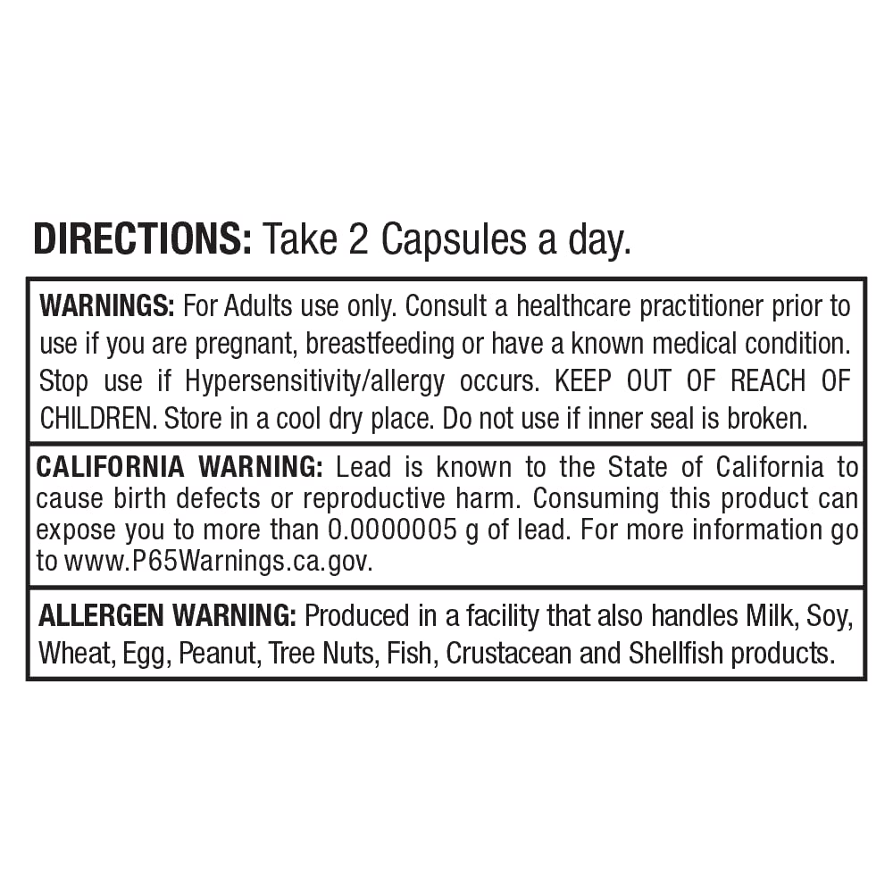 ALLMAX Lion's Mane Nootropic Capsules, 60 Count, 30 Servings