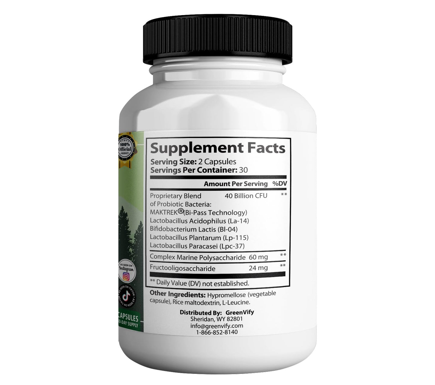 GREENVIFY Oradentum Max Probiotic Supplement 60 Capsules