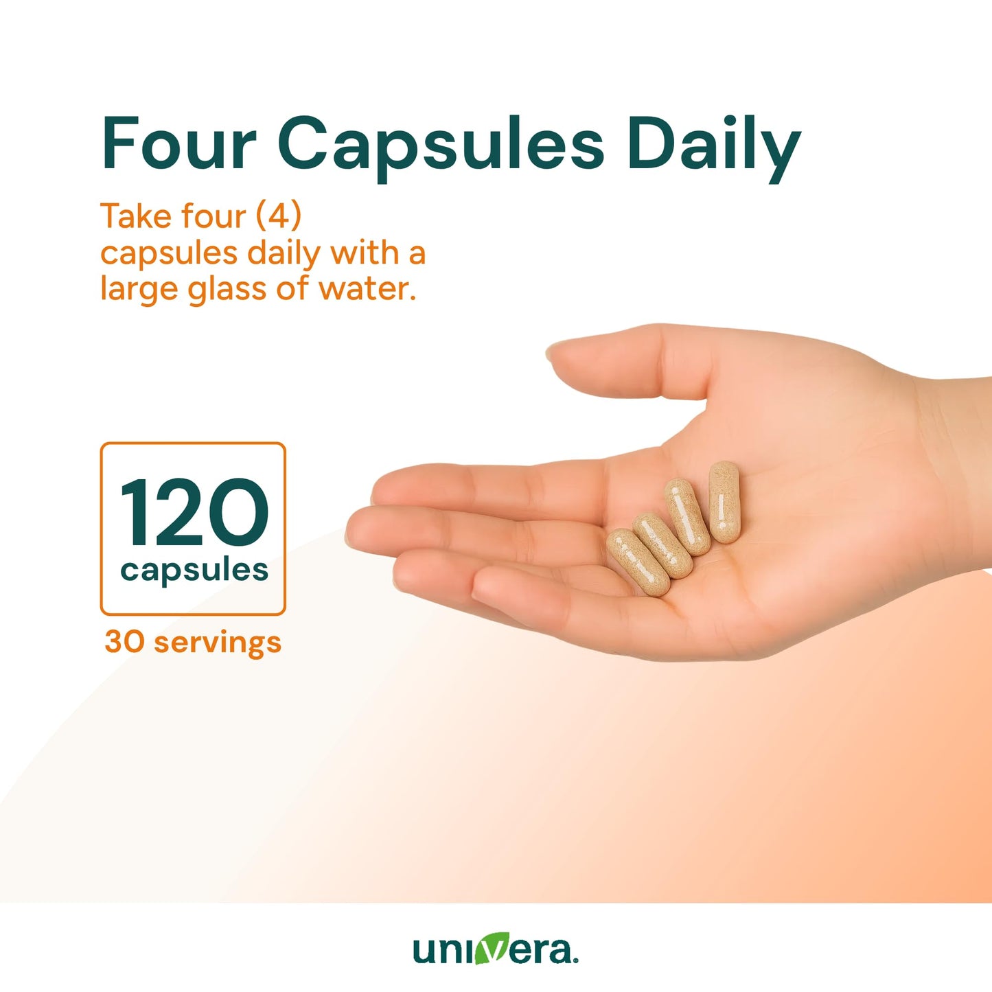 Univera Potassium Mineral Supplement Capsule, 120 Count