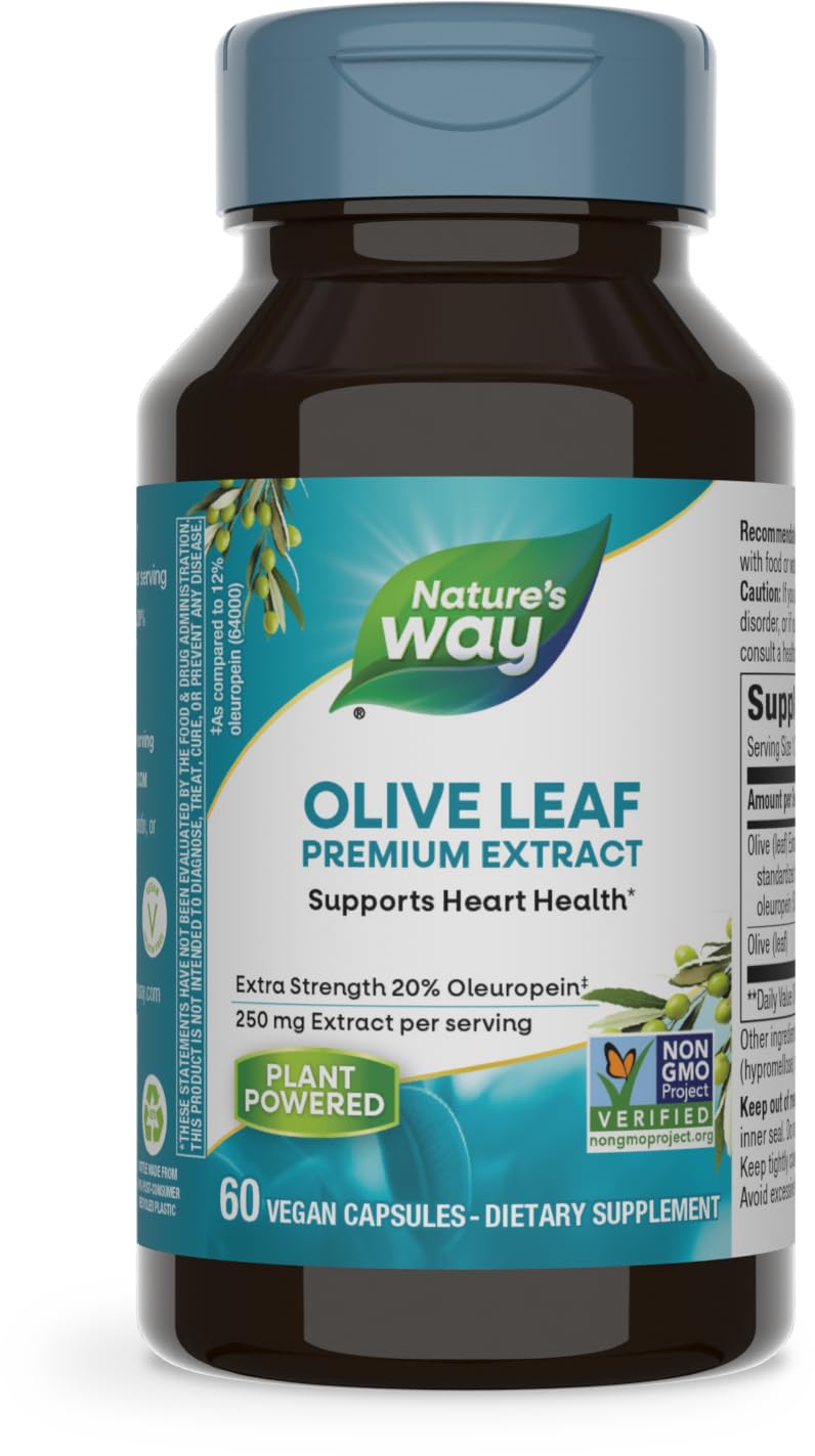 Nature's Way Olive Leaf Premium Extract Capsules 60