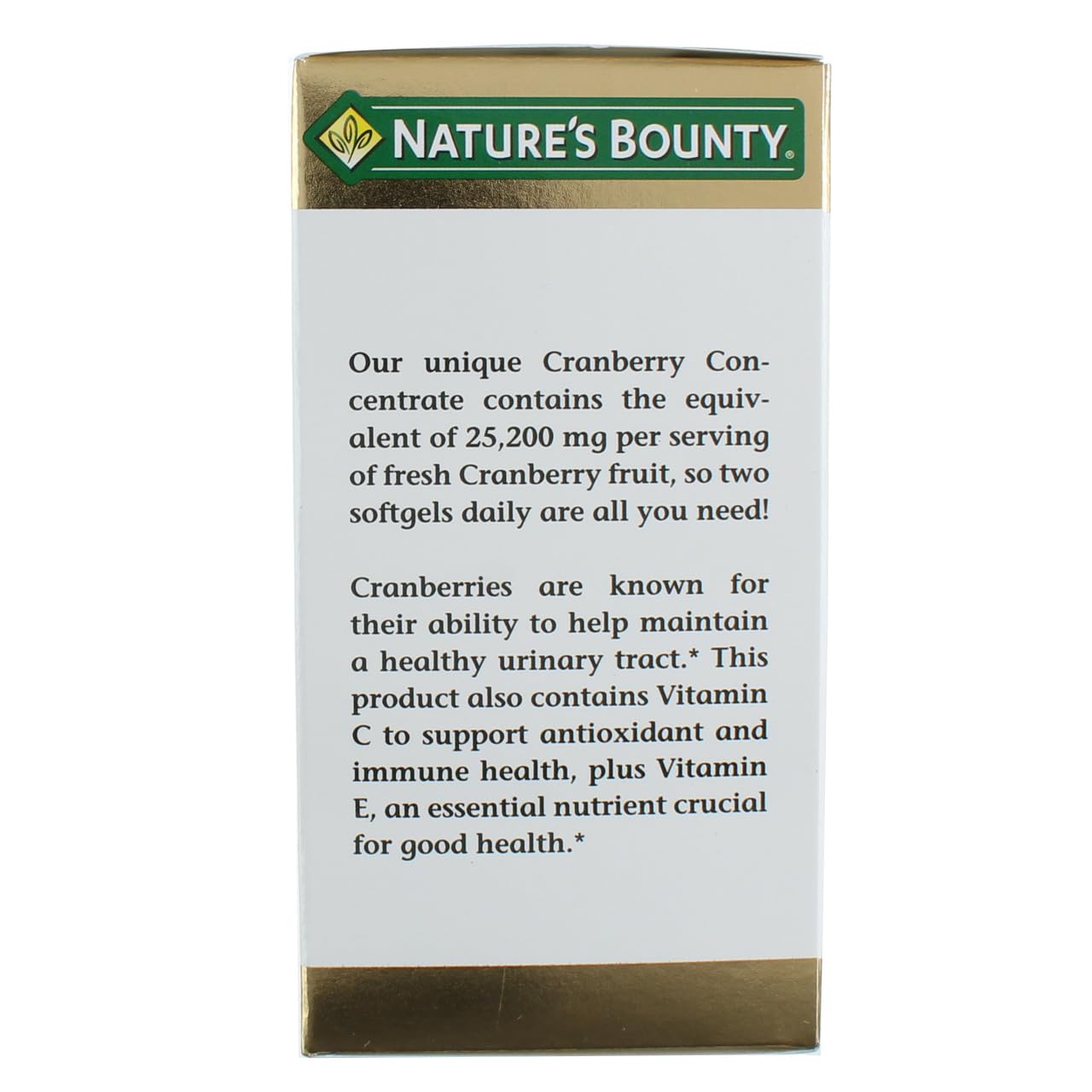 Nature's Bounty Cranberry Dietary Supplement Softgels 120