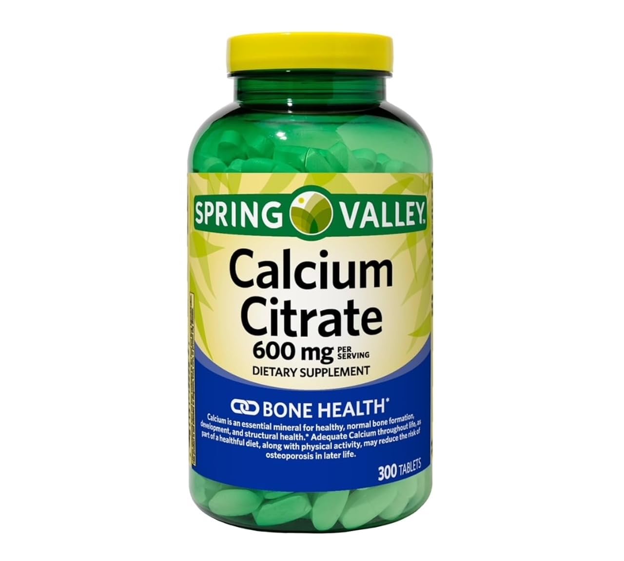 Generic Calcium Citrate Supplement 600 Mg per Serving Tablet, 300 Tablets