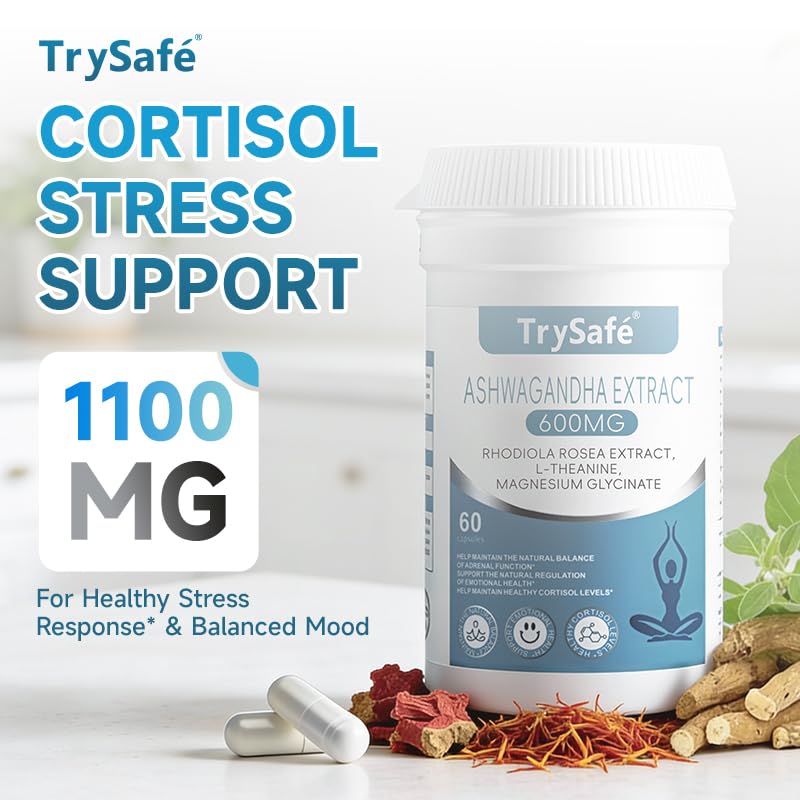 TrySafe 1100MG Cortisol Supplements Capsule 60 Count