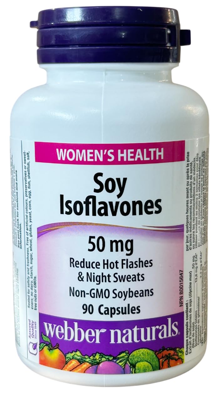 Webber Naturals Soy Isoflavones 50mg Capsules, 90 Capsules