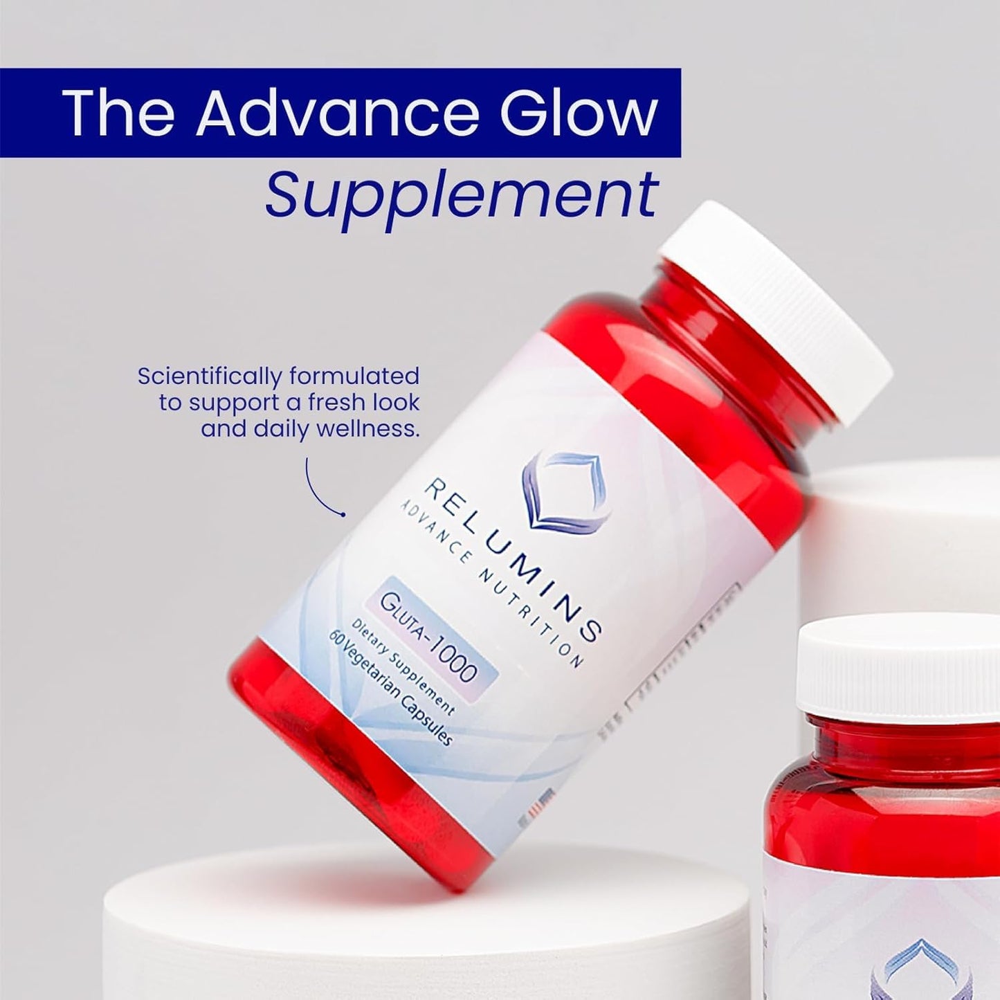 Relumins L-Glutathione Supplement Complex 1000mg with Alpha Lipoic Acid Capsule, 30 Capsules