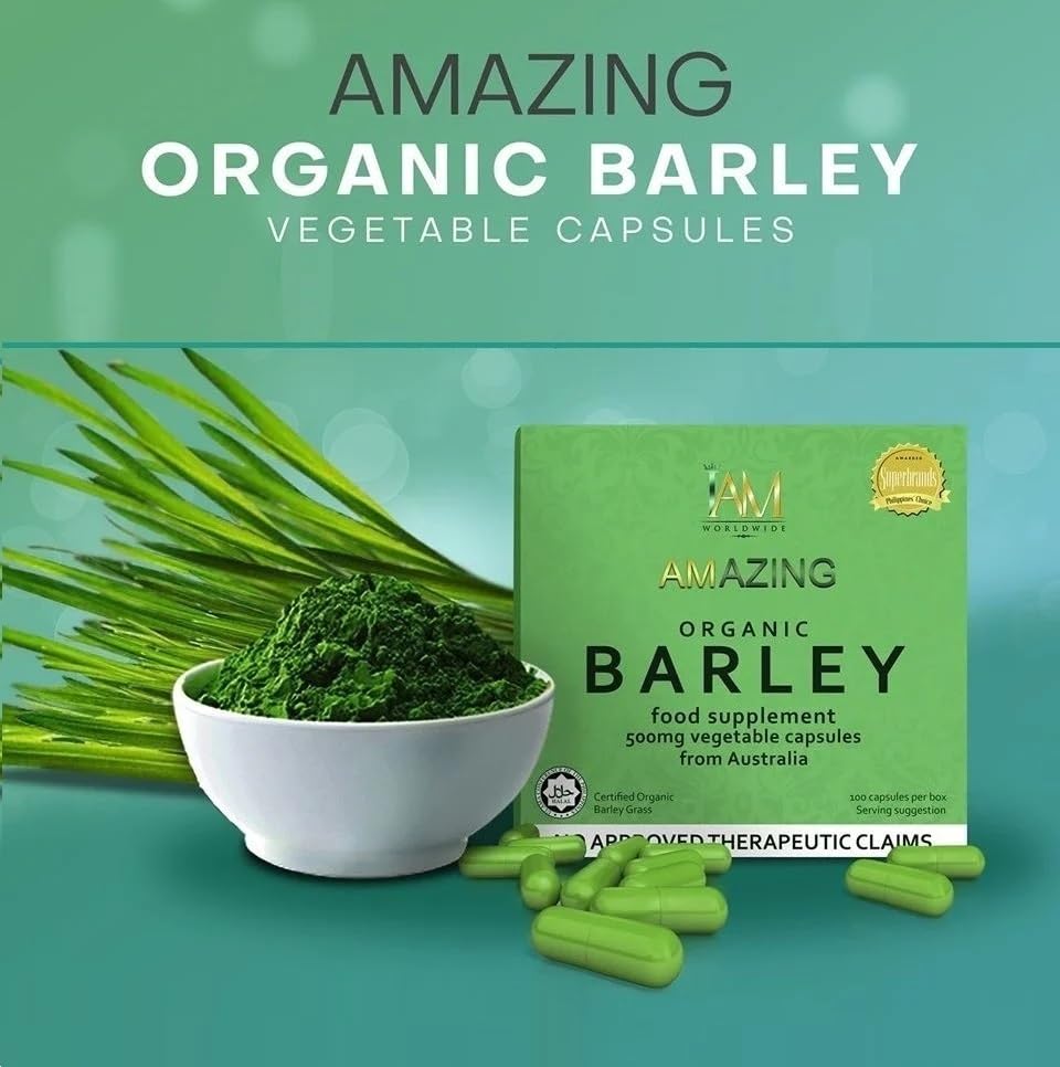 Generic Amazing Organic Barley Capsules, 60 Count