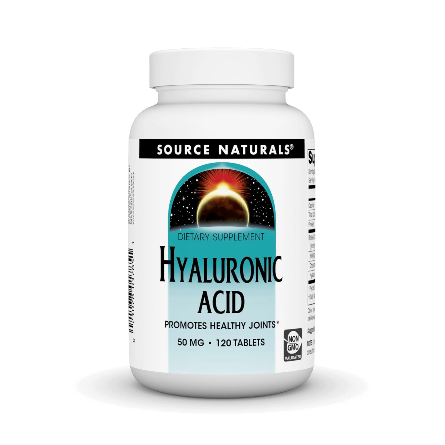 Source Naturals Hyaluronic Acid 50mg Tablet, 120 Tablets
