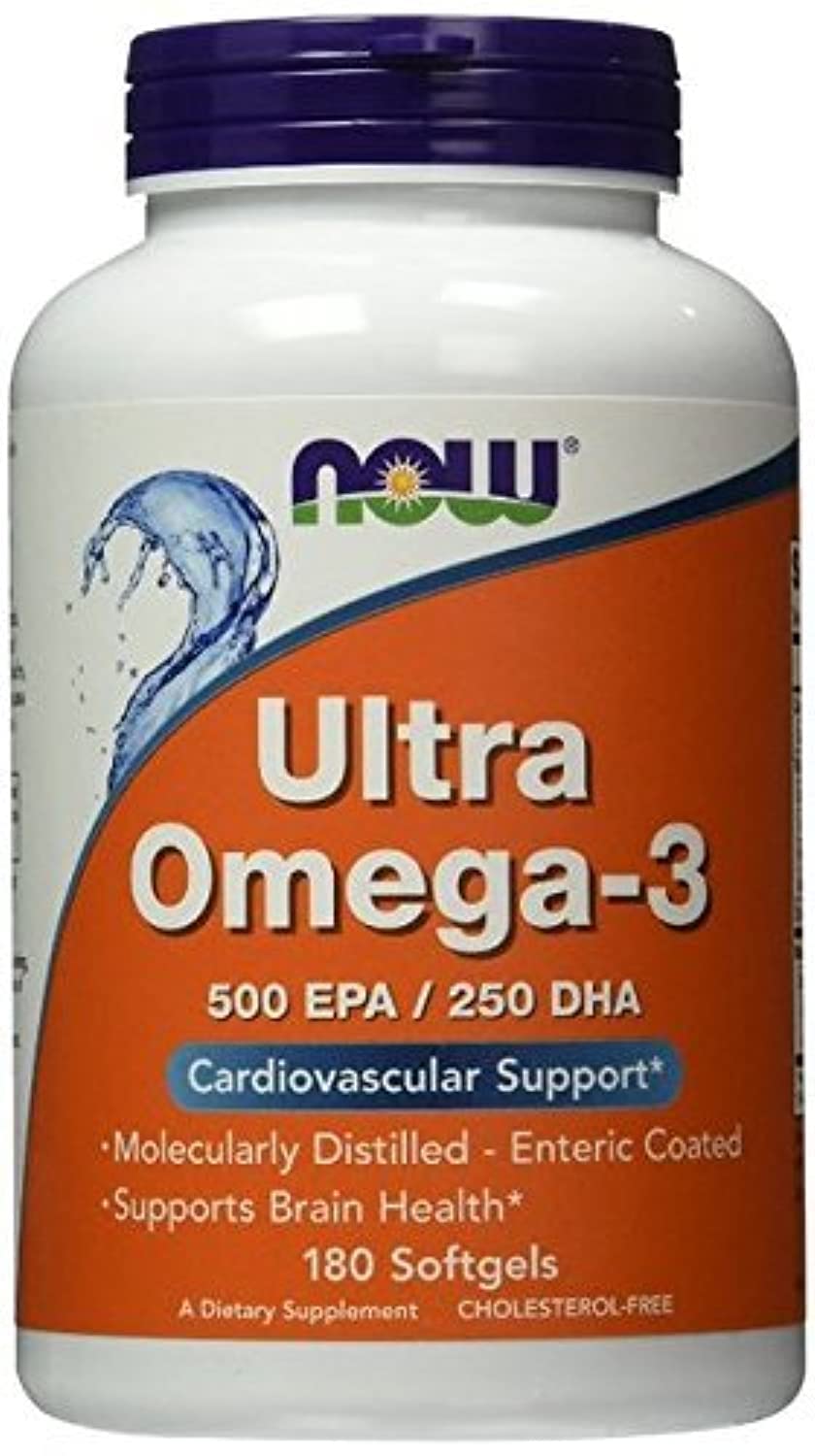 NOW Foods Ultra Omega-3 500 EPA/250 DHA Softgels, 360
