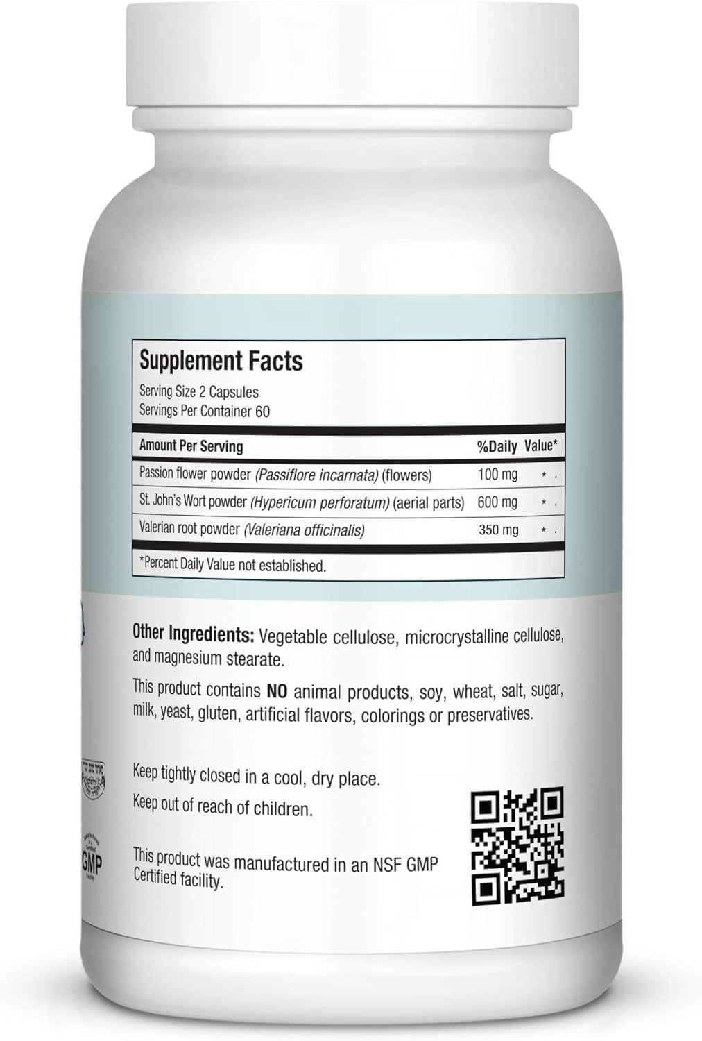 Maxi Health Kosher for Passover Calm Serenity and Relaxation Support Capsules 120 Count