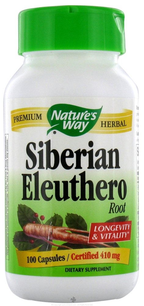 Nature's Way Eleuthero Siberian 100 Capsules