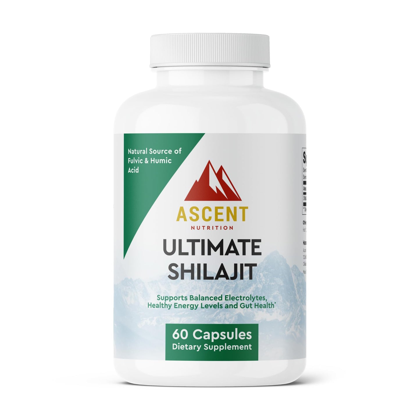 Ascent Nutrition Ultimate Shilajit, 60 Capsules