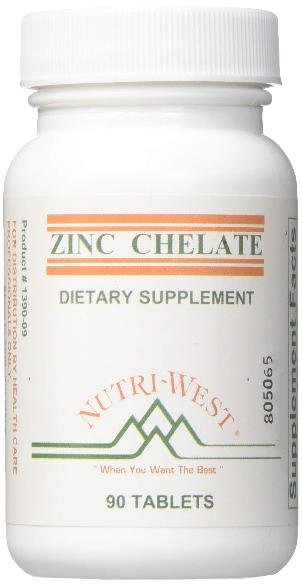 Nutri-West Zinc Chelate 16 mg Tablets 90 Count