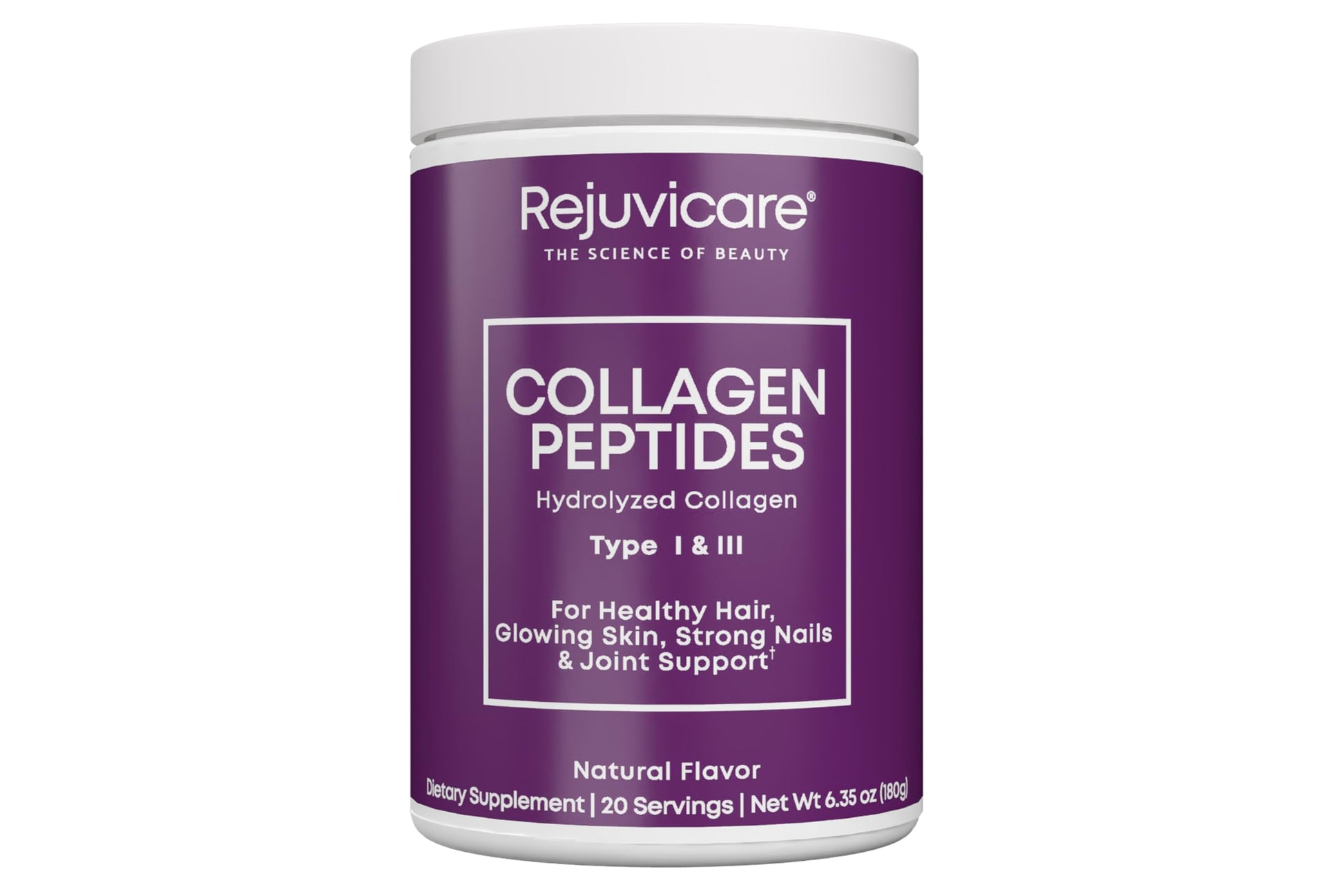 Rejuvicare Collagen Peptides Powder Type I & III Hydrolyzed 6.3 oz