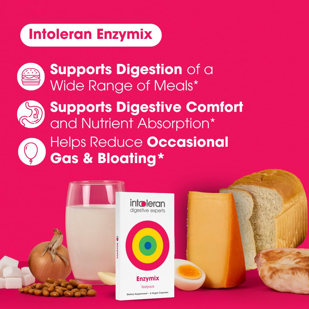 Intoleran Enzymix Digestive Enzymes 6 Capsules