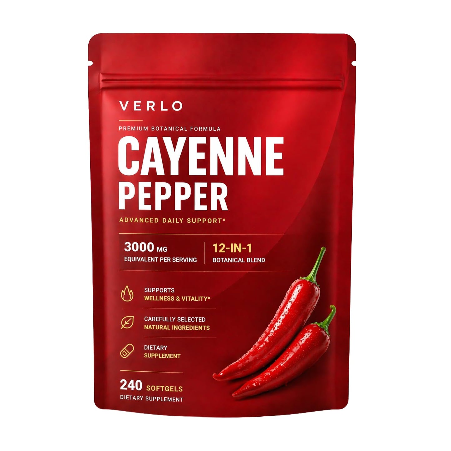 lorizy Verlo Cayenne Pepper Vein Restore Gummy 30 Count