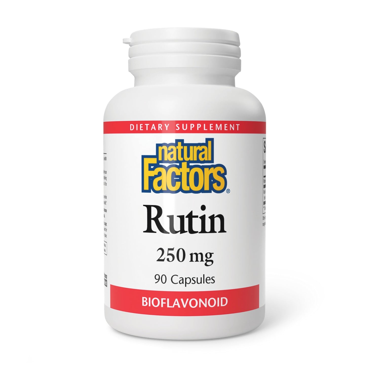 Natural Factors Rutin 250mg, A Citrus Bioflavinoid Capsules, 90 Capsules