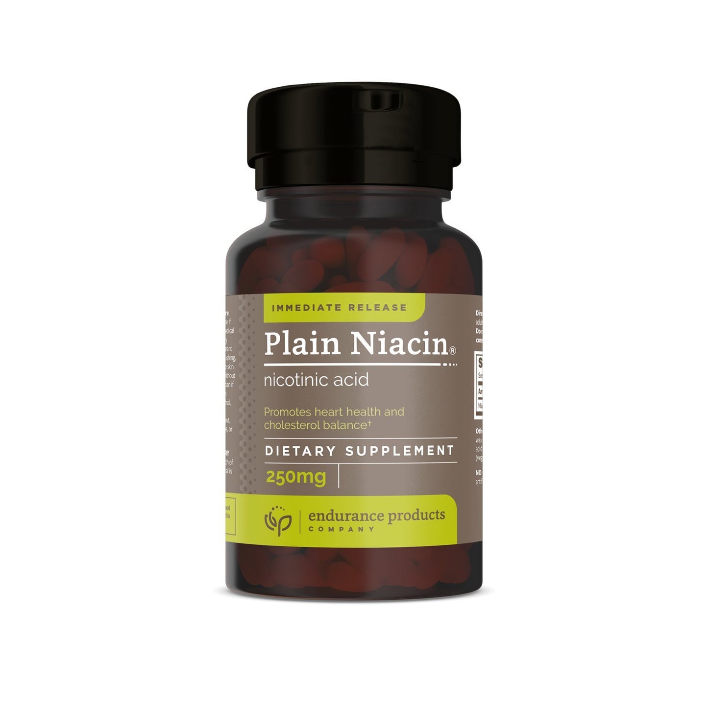 Endurance Products Endur Plain Niacin (Nicotinic Acid) 250mg Tablet, 100 Tablets
