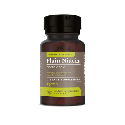 Endurance Products Endur Plain Niacin (Nicotinic Acid) 250mg Tablet, 100 Tablets