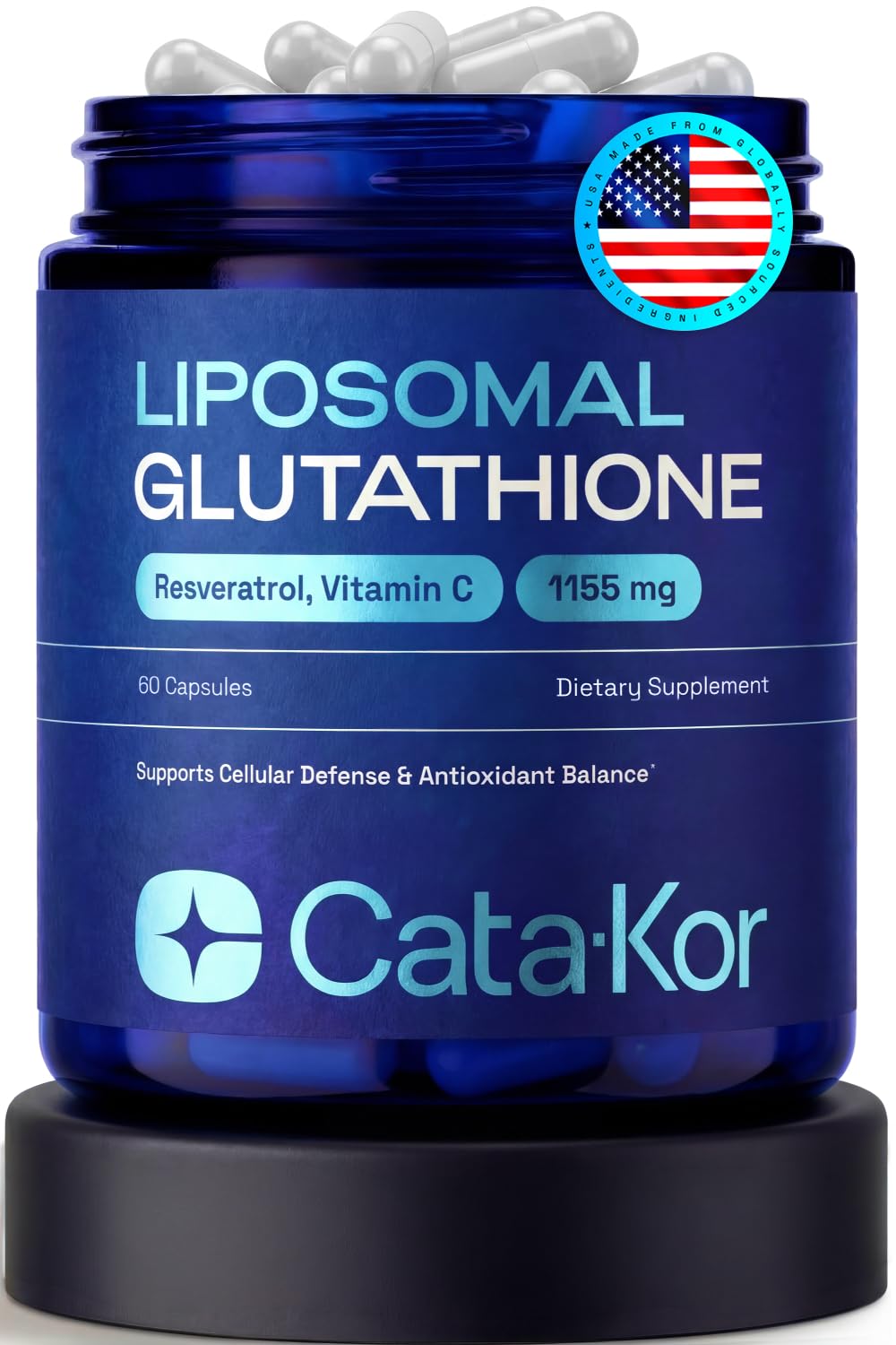 Cata-Kor Liposomal Glutathione Capsules, 60 Count