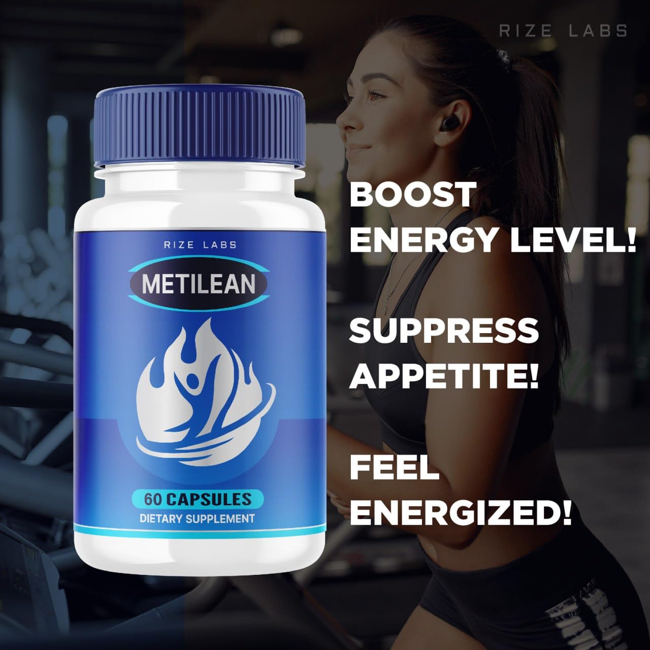 Rize Labs Metilean Weight Loss Supplement Capsule, 60 Count