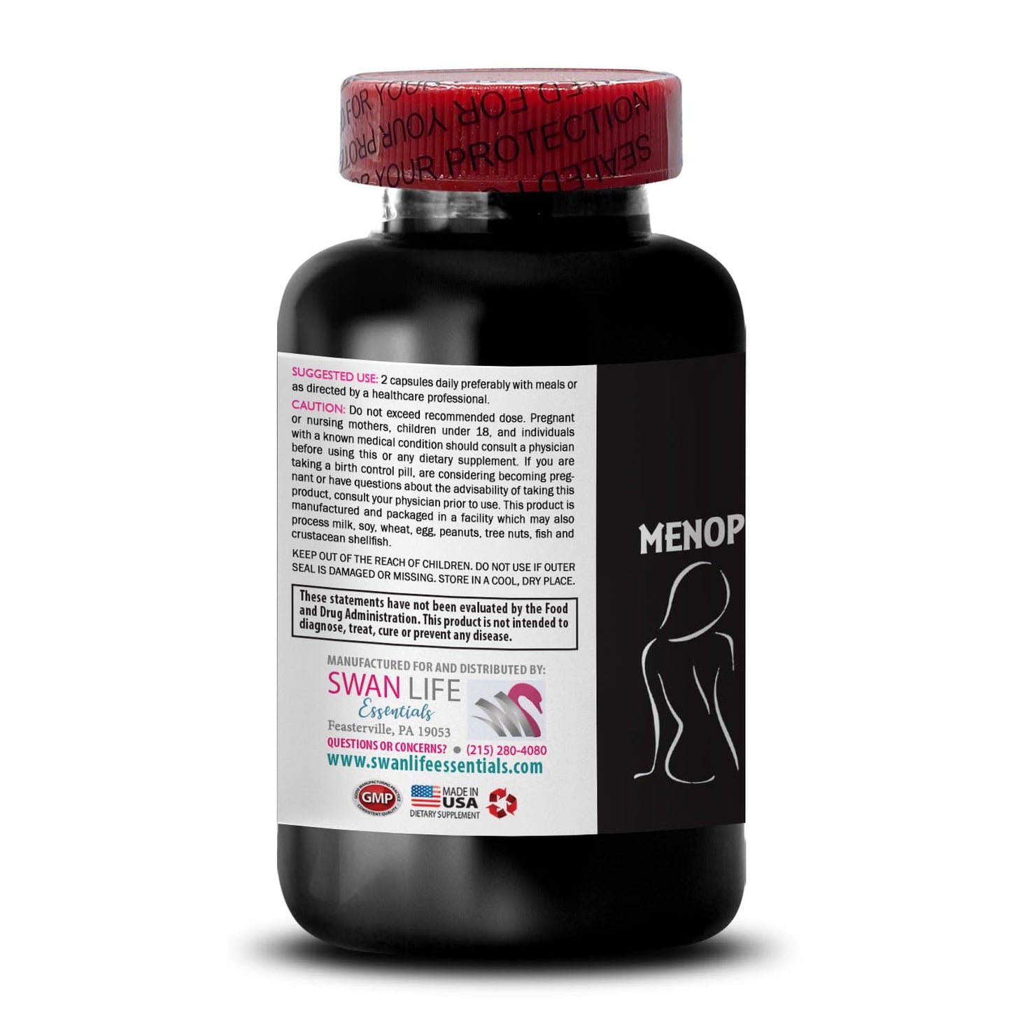 SWAN LIFE ESSENTIALS Menopause Supplements for Women Capsules 60 Count
