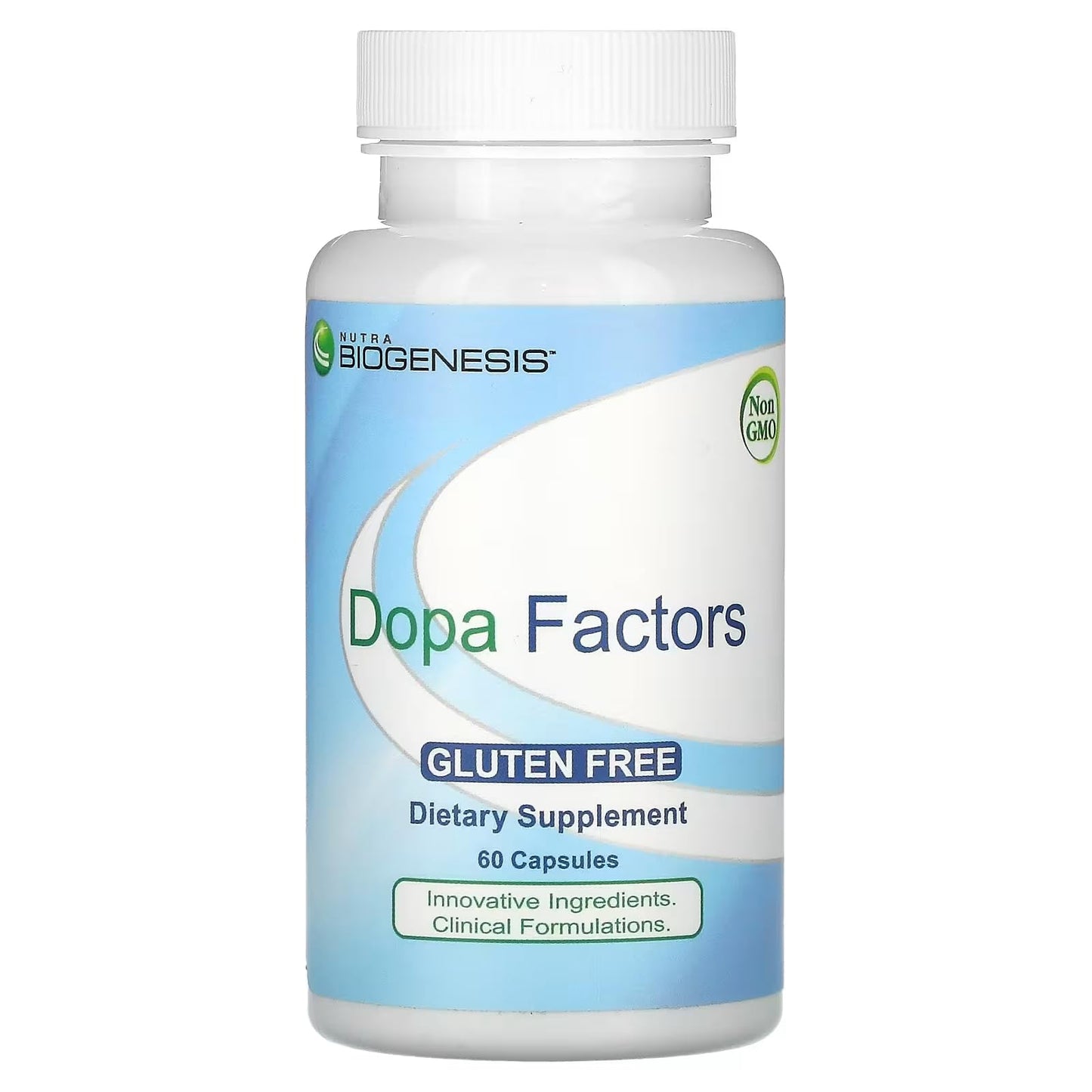 Nutra BioGenesis Biogenesis Dopa Factors Veg Capsules, 60 Count