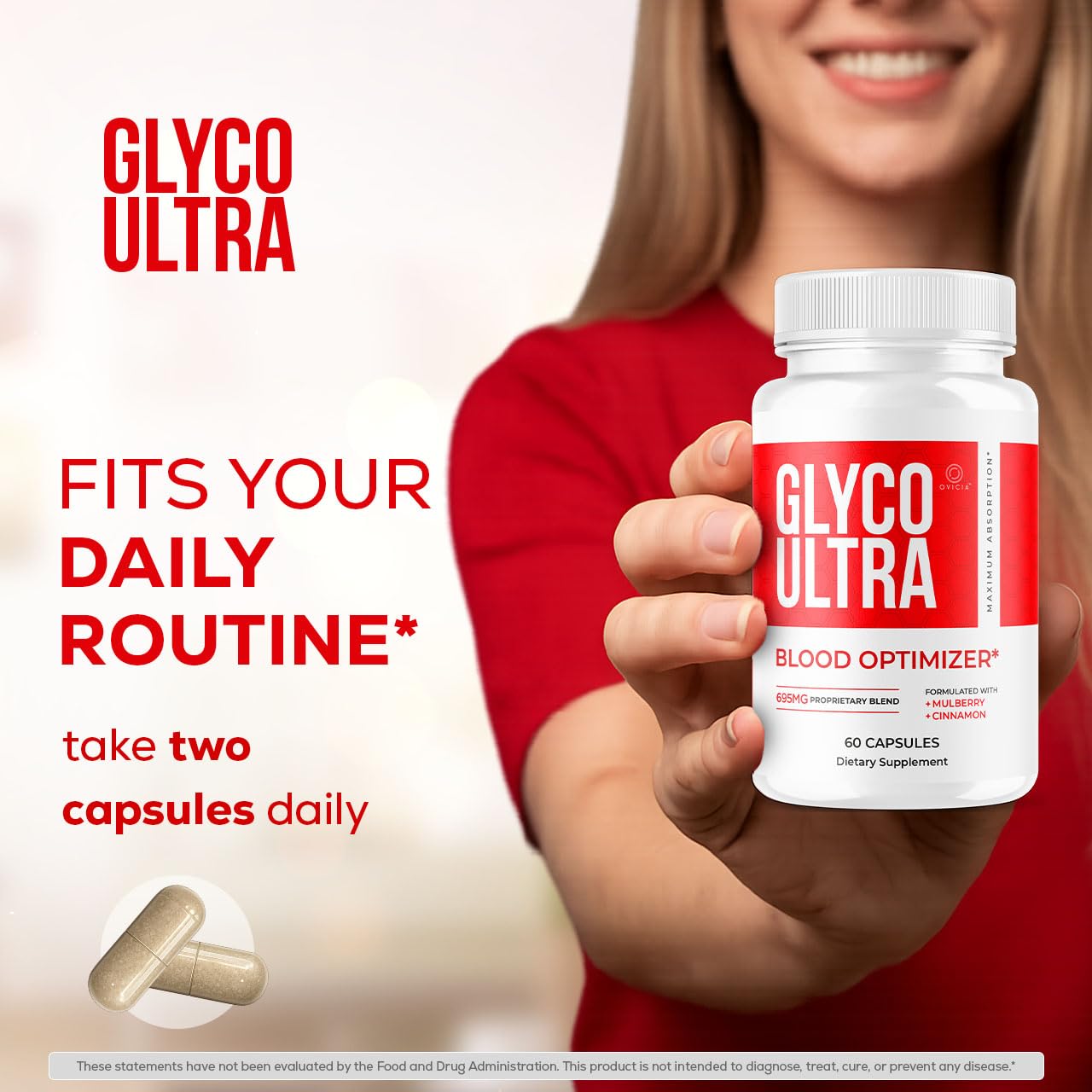 OVICIA Glyco Ultra Optimizer Capsules, 60 Capsules
