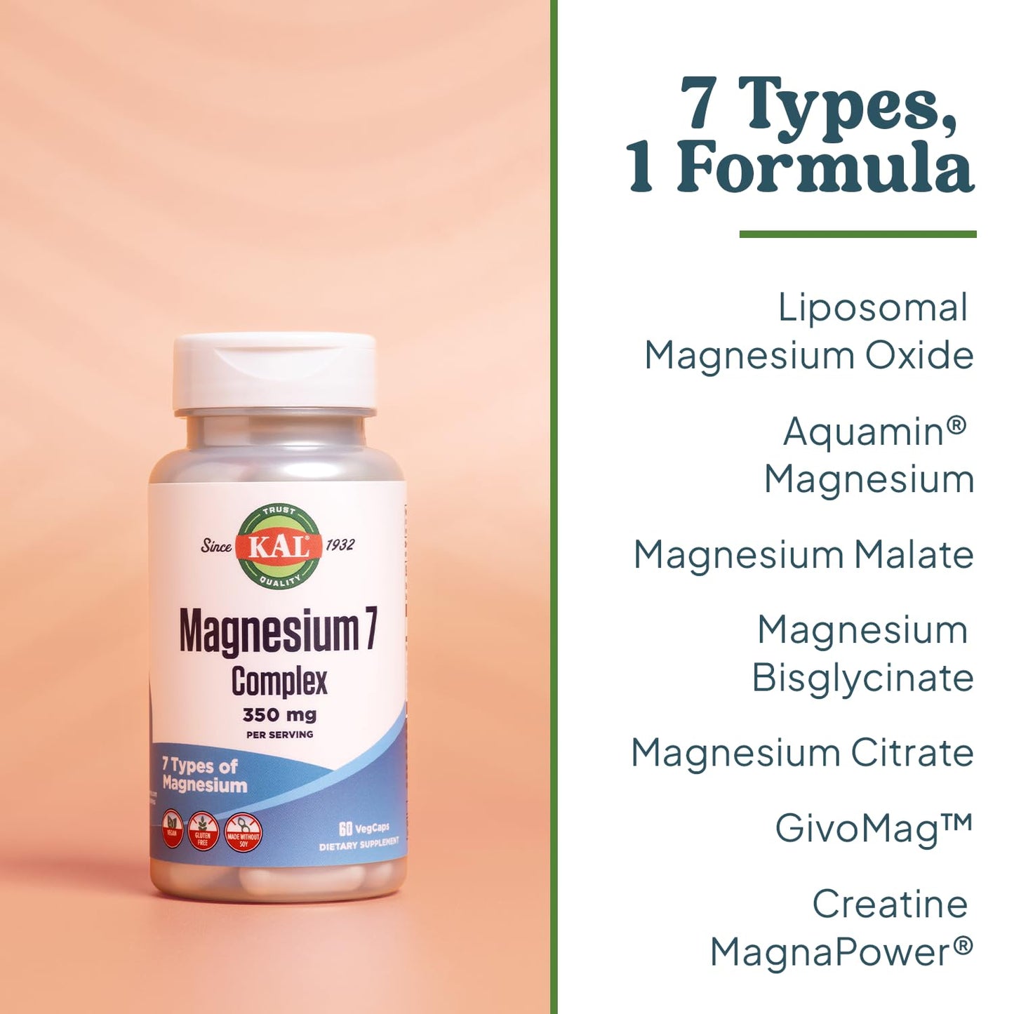 KAL Magnesium Complex 7 Capsule 60 Capsules