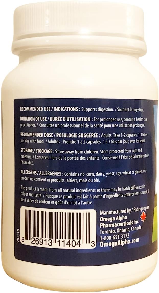 NewRoots Omega Alpha Multi-Zyme Digestive Enzyme Capsule, 180 Capsules