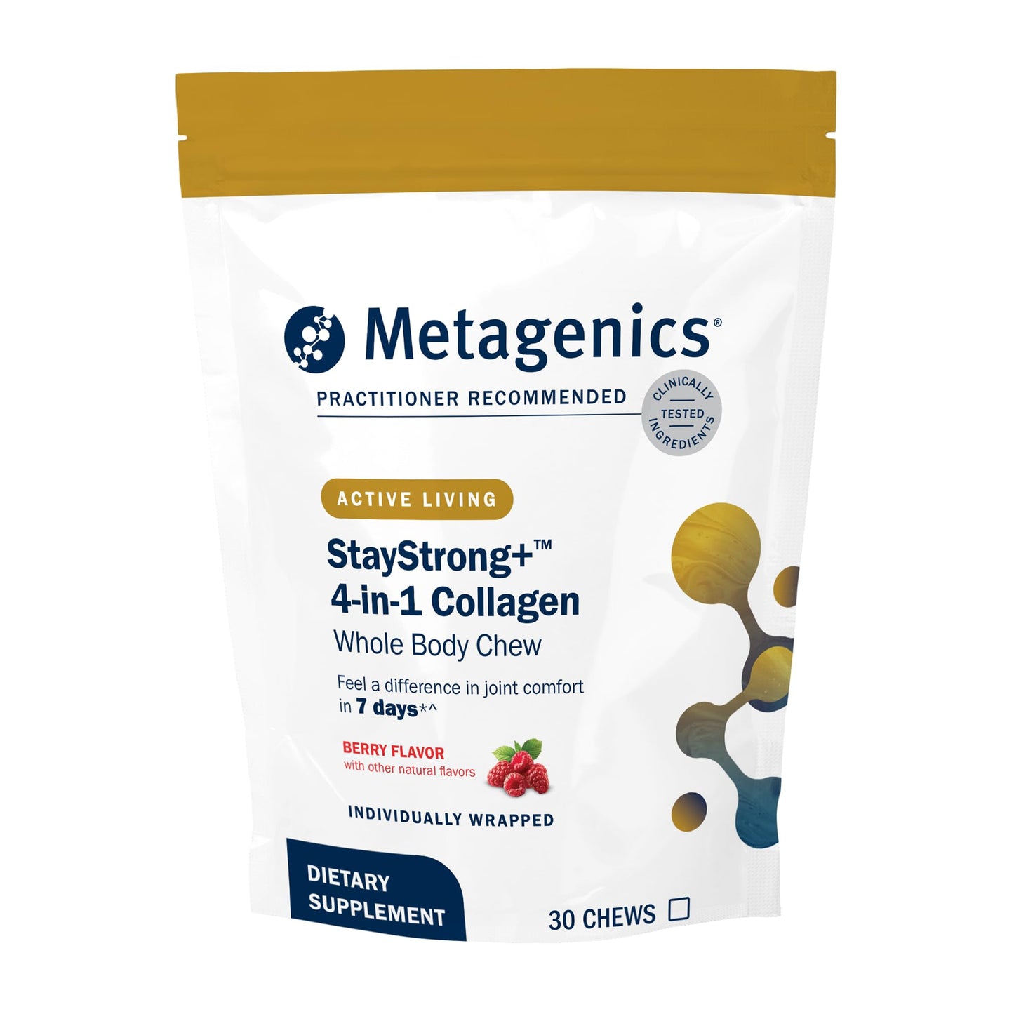 Metagenics StayStrong+ 4-in-1 Collagen Whole Body Chewable 30 Chews